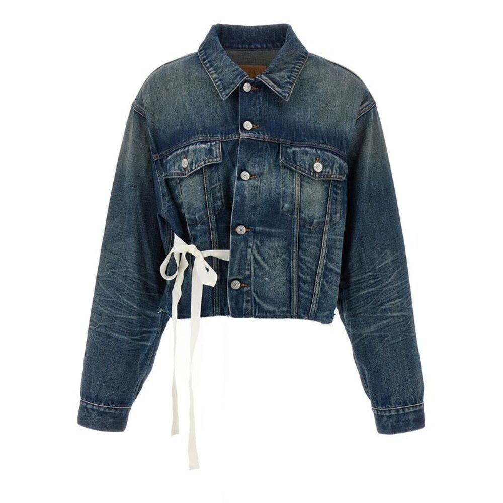 MM6 Maison Margiela Blue Cotton Denim Women's Jacket